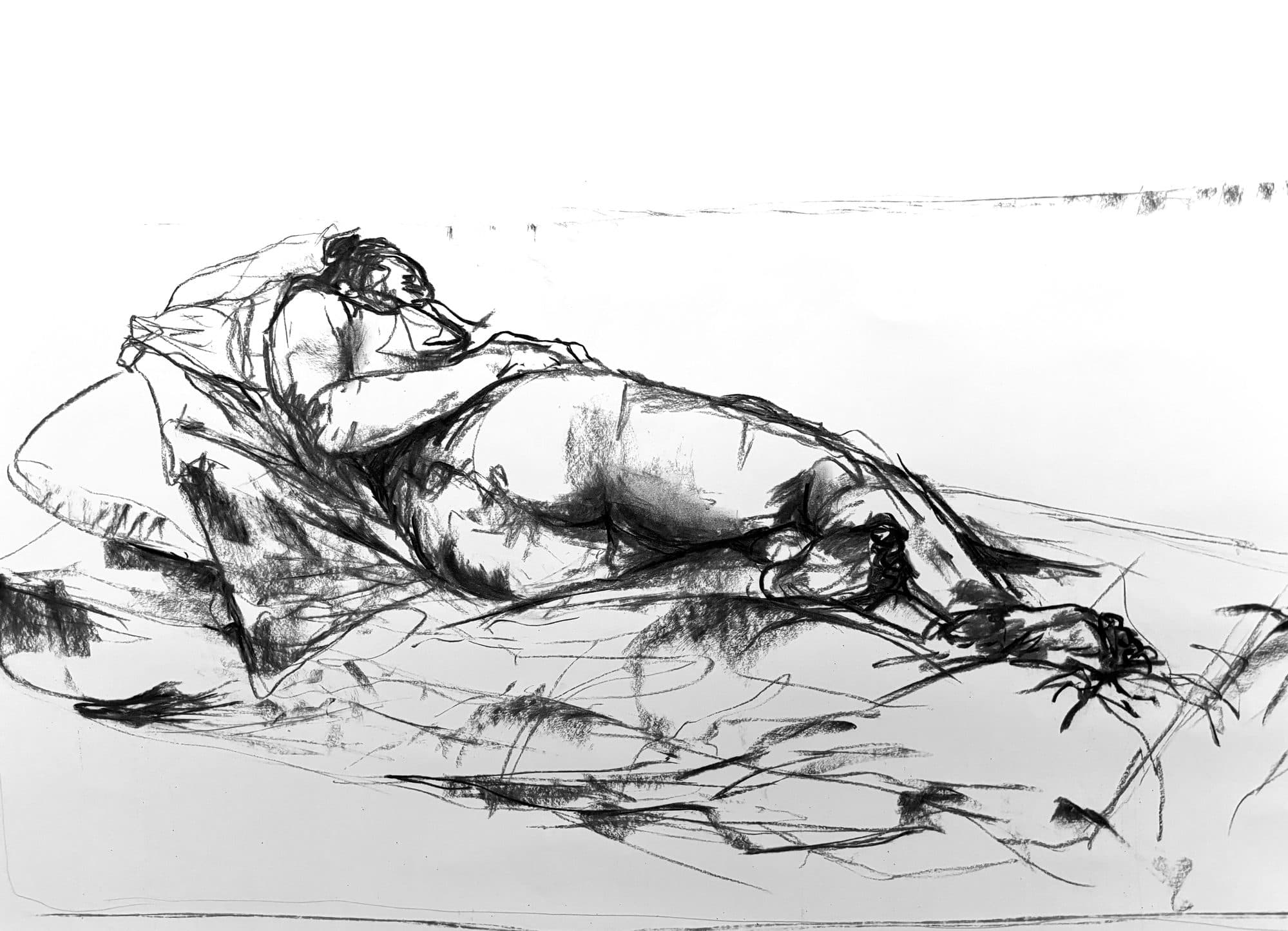 Study Nude charcoal