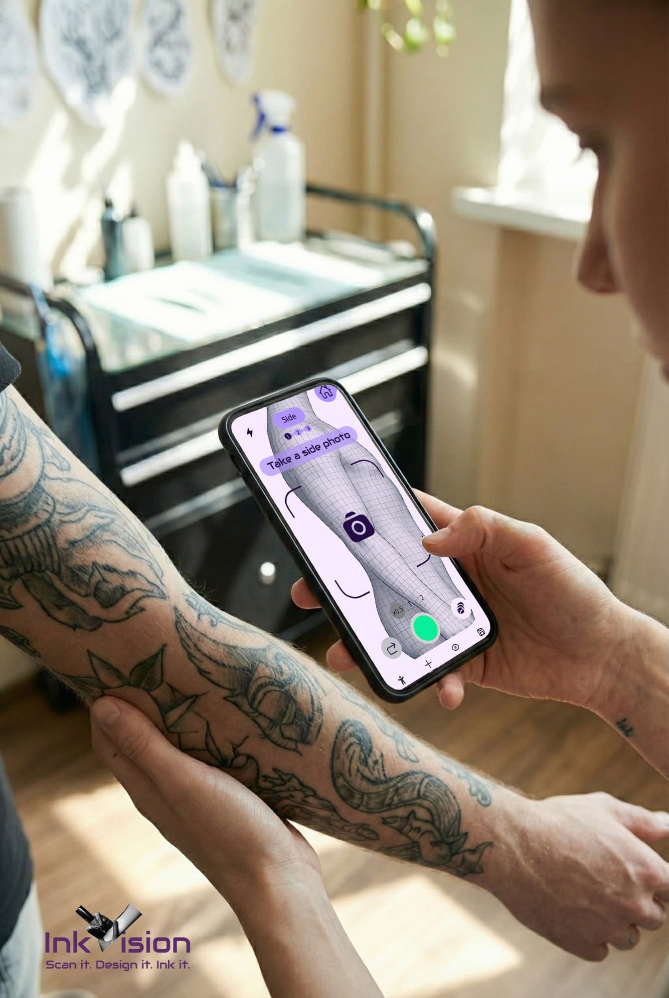 InkVision - Tattoo Visualization App design