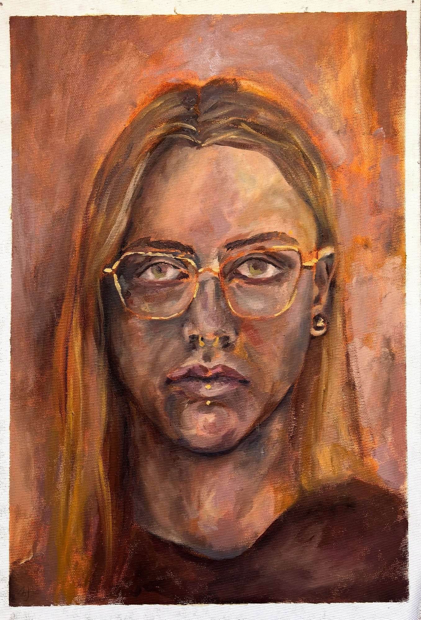 Self-portrait oil