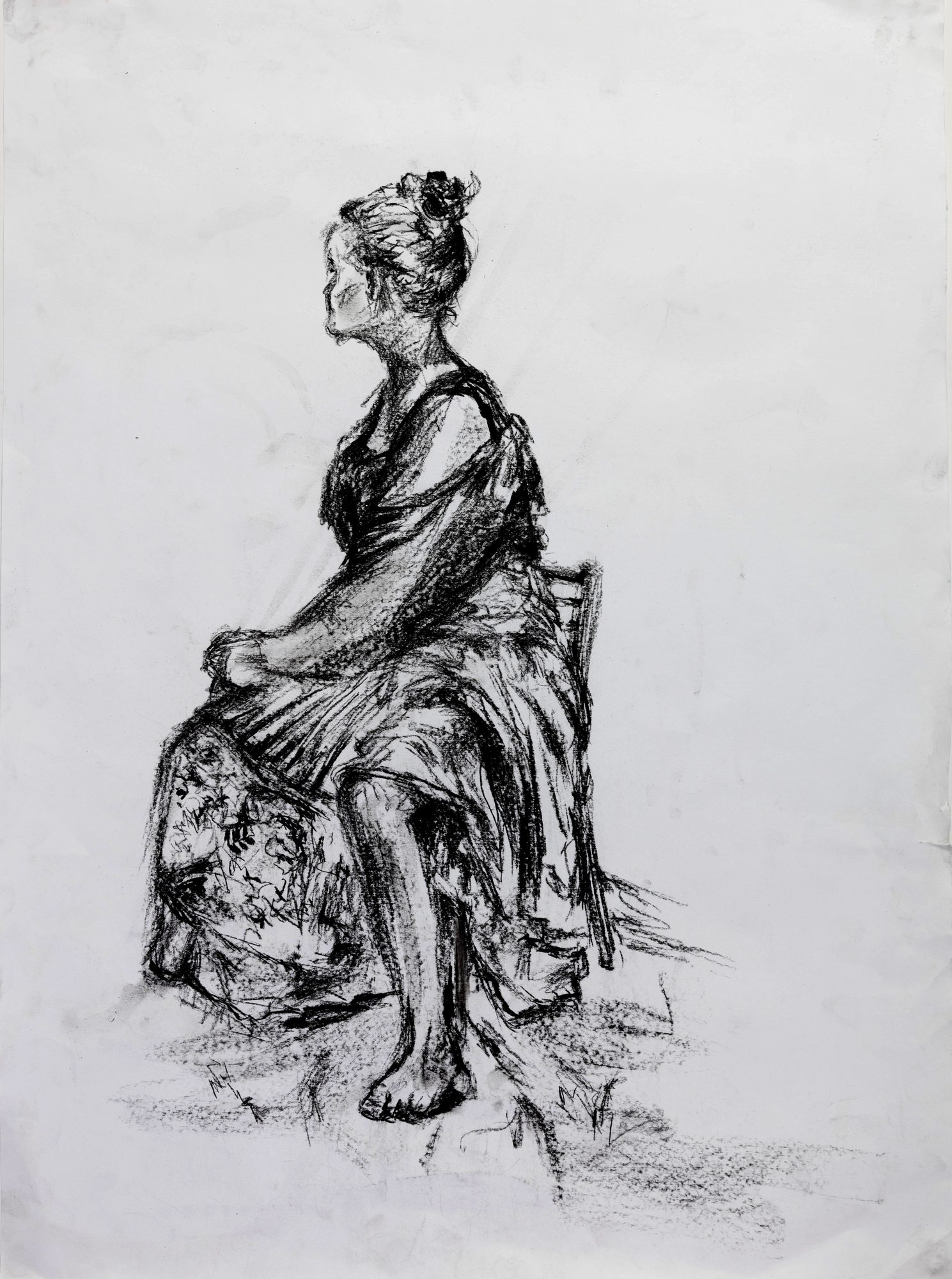 Study Figure charcoal